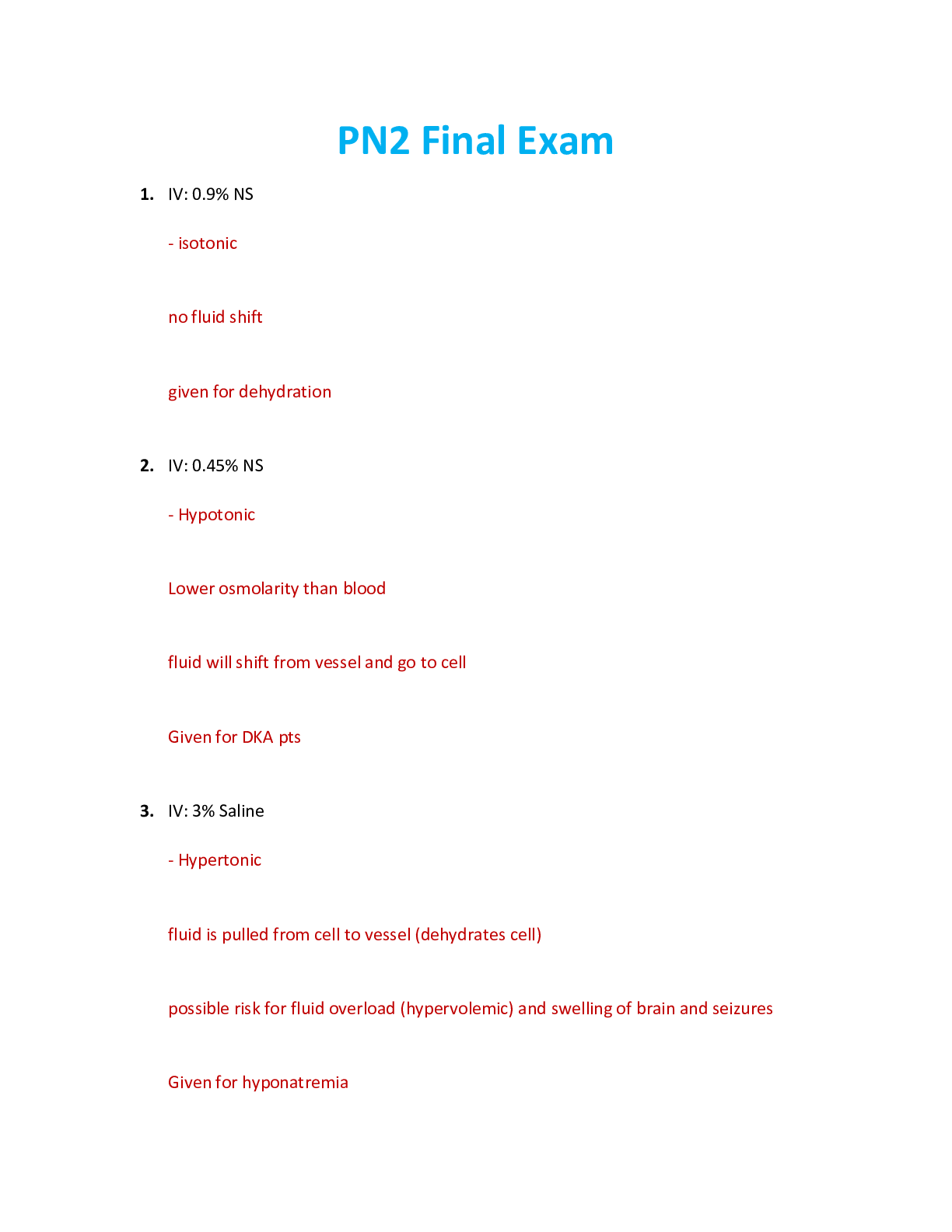 Preview image for NUR 2571 / NUR2571 Final Exam Study Guide: Professional Nursing 2 Final Exam / PN2 Final Exam (Latest 2021/2022) Rasmussen